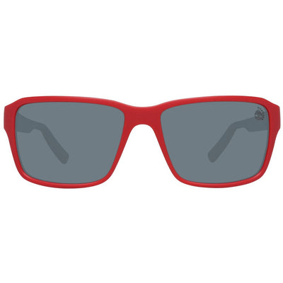 Lunettes de soleil Timberland en plastique rouge