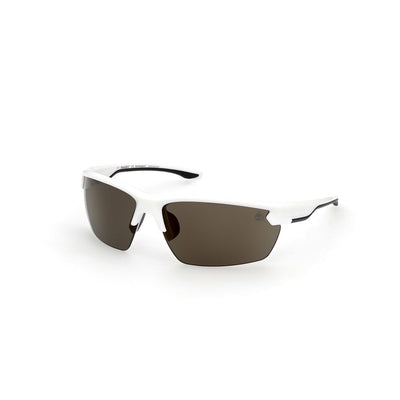 Lunettes de soleil Timberland en plastique blanc