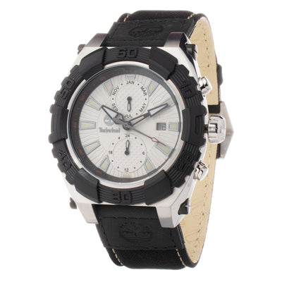 Montre Timberland en cuir noir