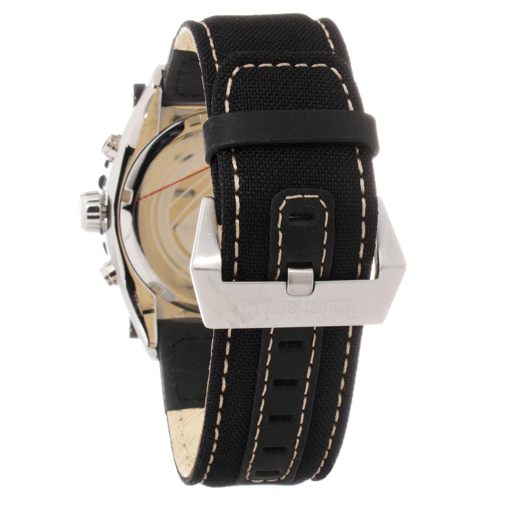 Montre Timberland en cuir noir