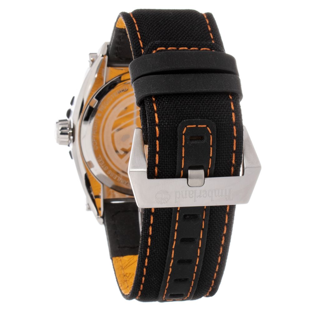 Montre Timberland en cuir noir