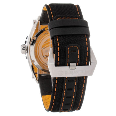 Montre Timberland en cuir noir