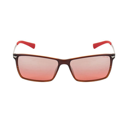 Lunettes de soleil injectées rouges de la police