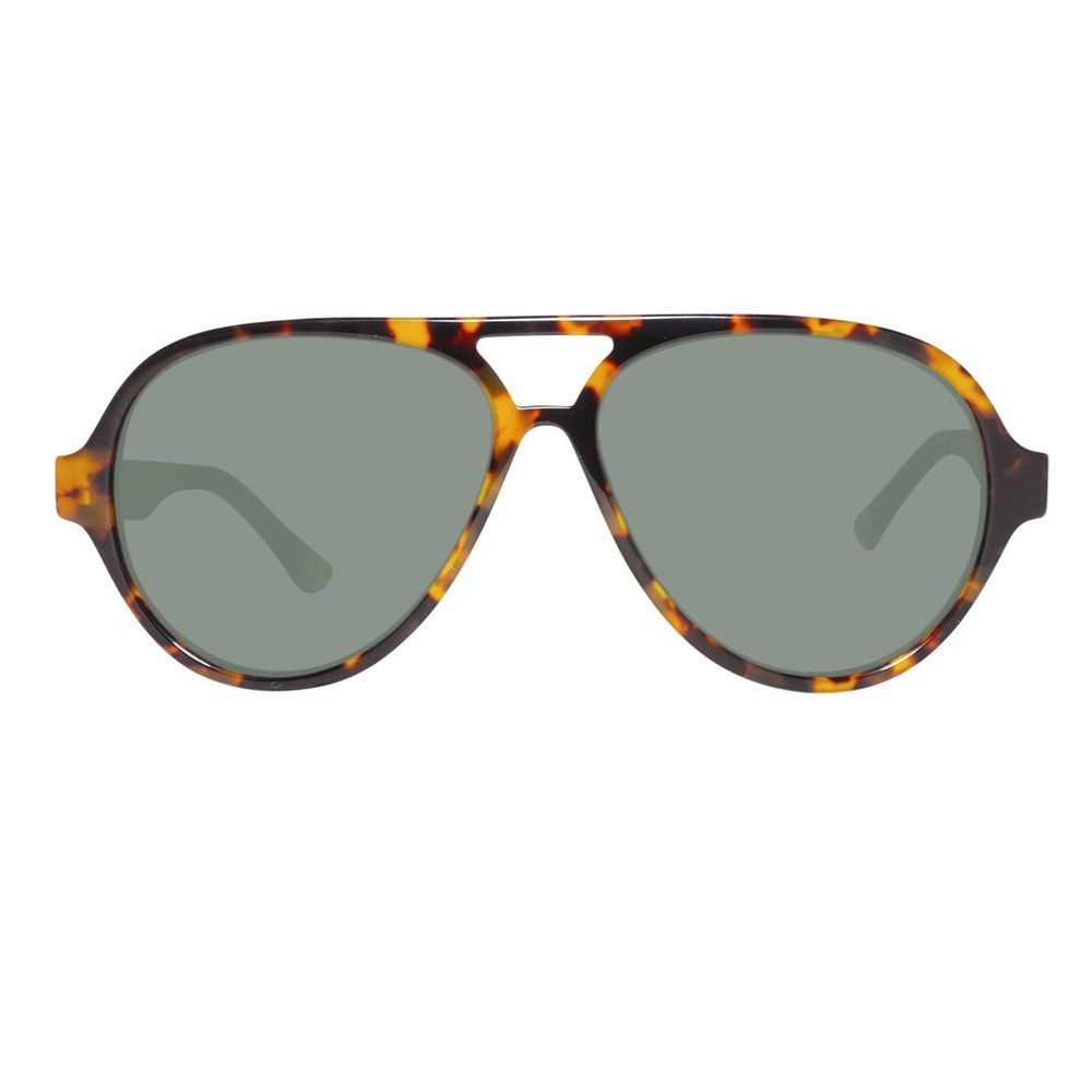 Lunettes de soleil Gant en acétate marron