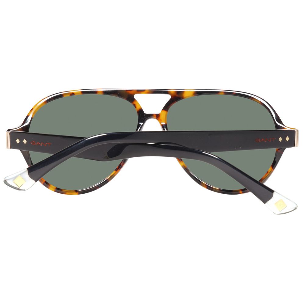 Lunettes de soleil Gant en acétate marron