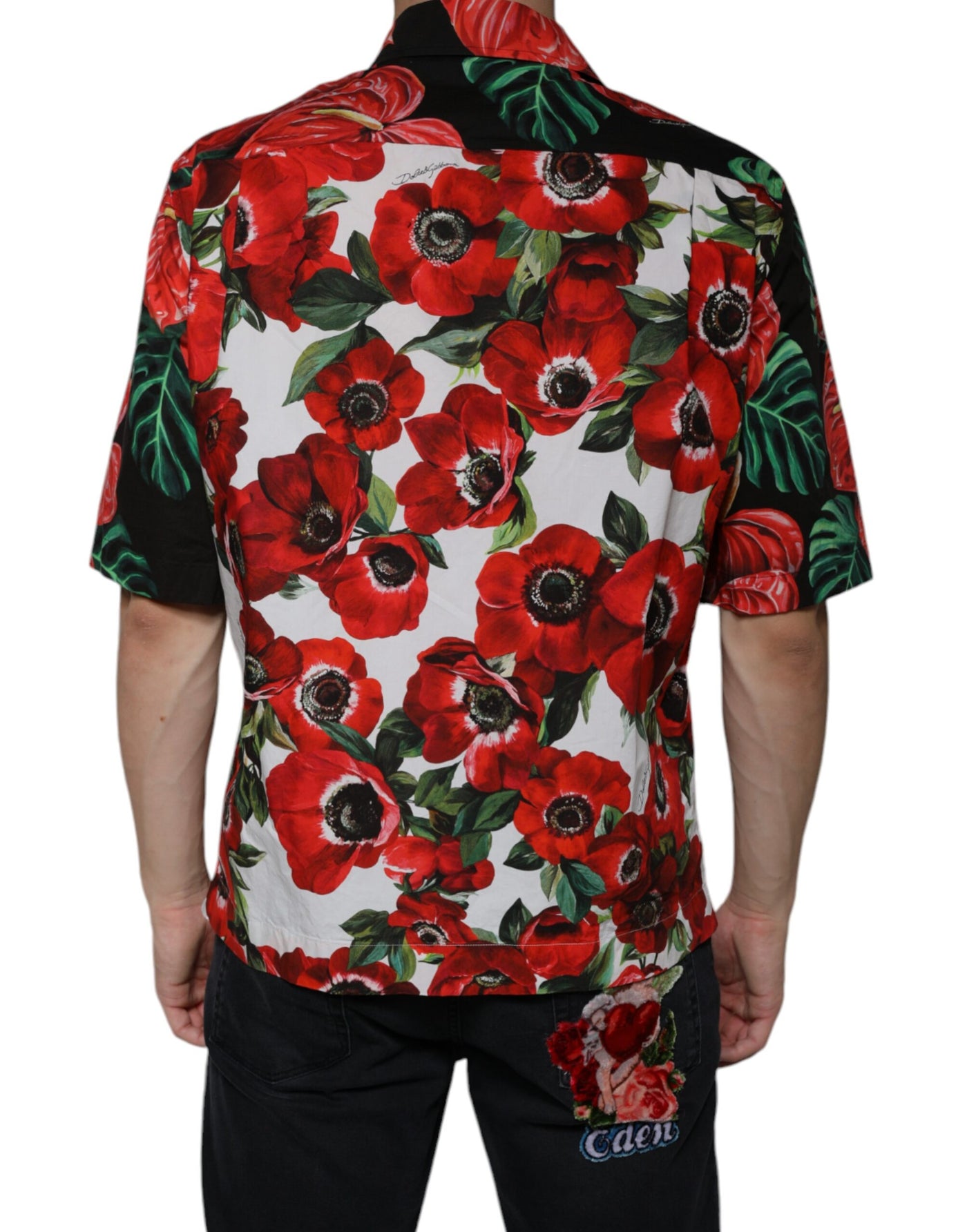 Dolce &amp; Gabbana Multicolor Anemone Button Down Casual Shirt