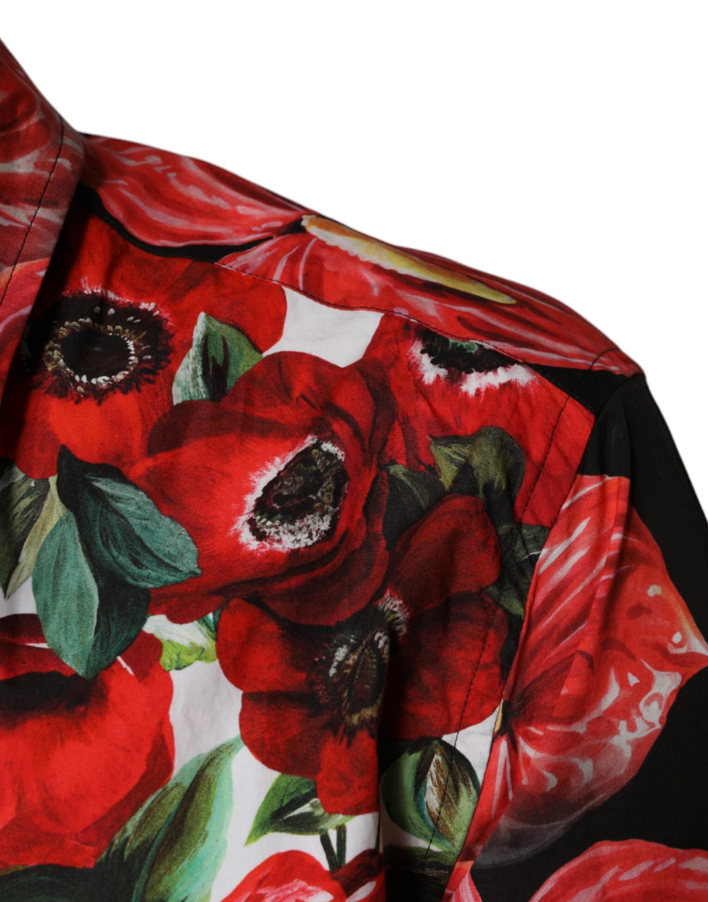 Dolce &amp; Gabbana Multicolor Anemone Button Down Casual Shirt