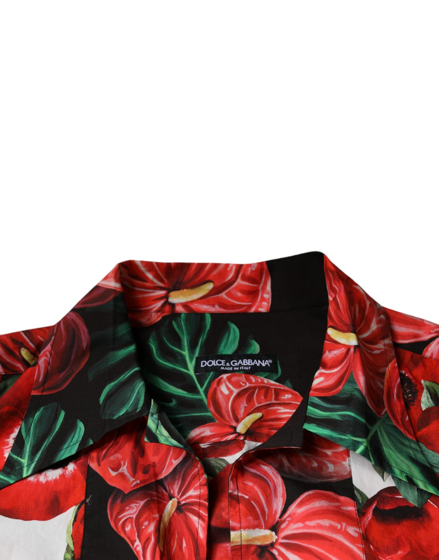 Dolce &amp; Gabbana Multicolor Anemone Button Down Casual Shirt