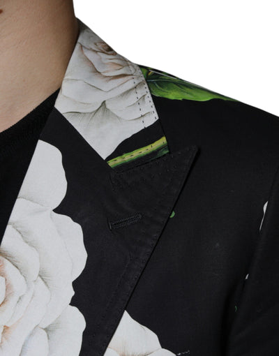 Costume 2 pièces habillé en coton noir et rose Dolce &amp; Gabbana pour homme