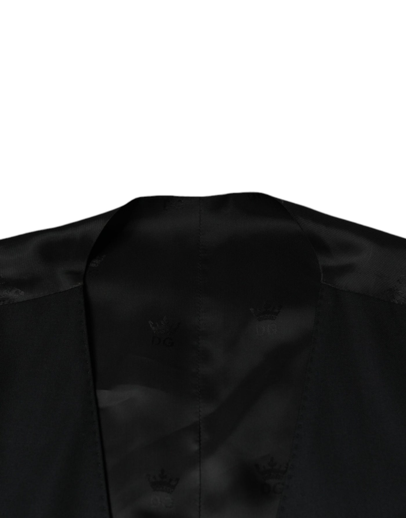 Robe gilet en laine noire Dolce &amp; Gabbana