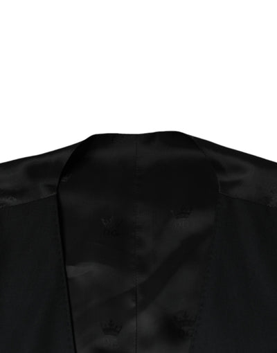 Robe gilet en laine noire Dolce &amp; Gabbana