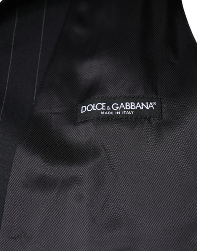 Dolce &amp; Gabbana Gilet en cuir noir Robe Gilet formel