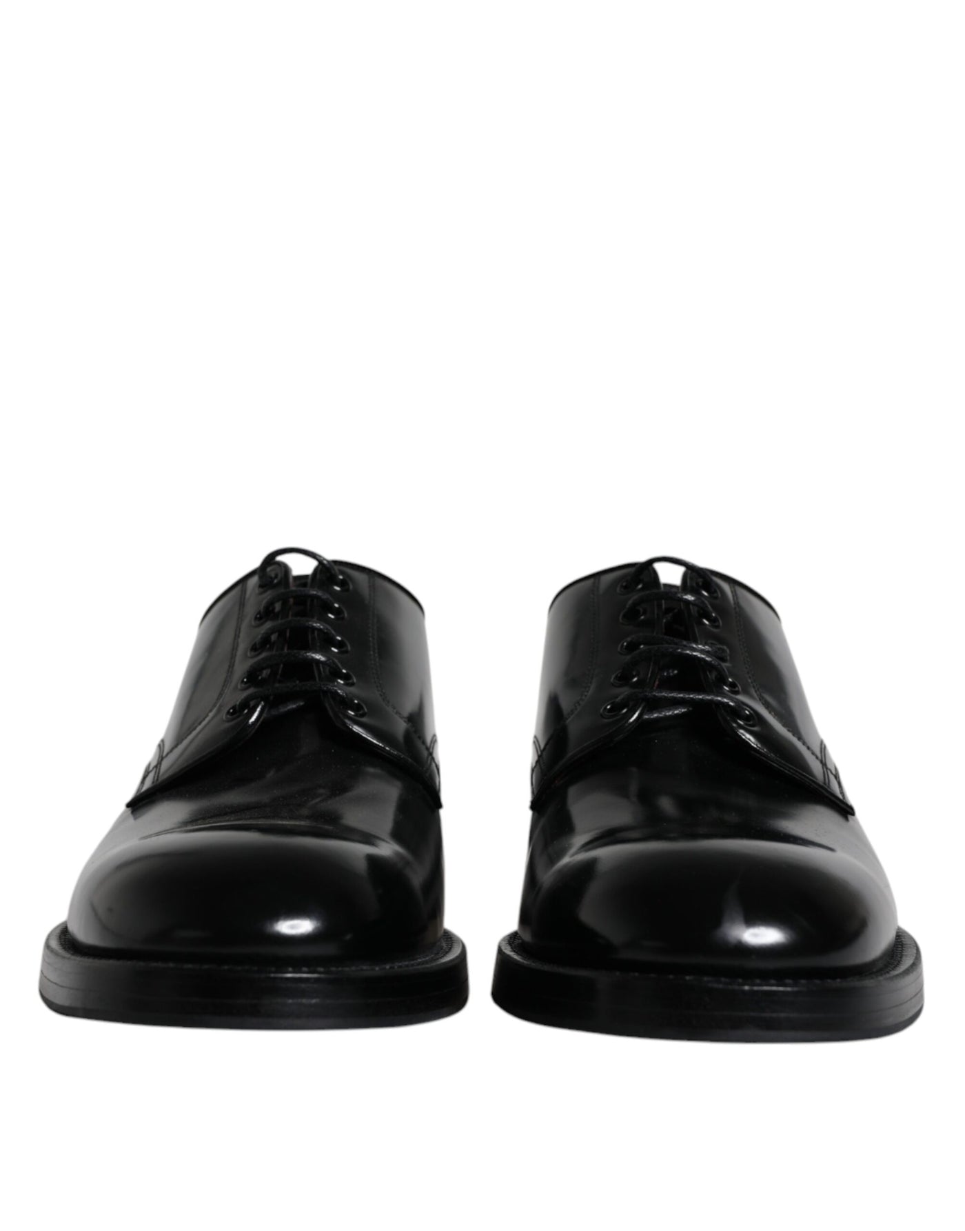 Dolce &amp; Gabbana Zwarte Leren Veterschoenen voor Heren