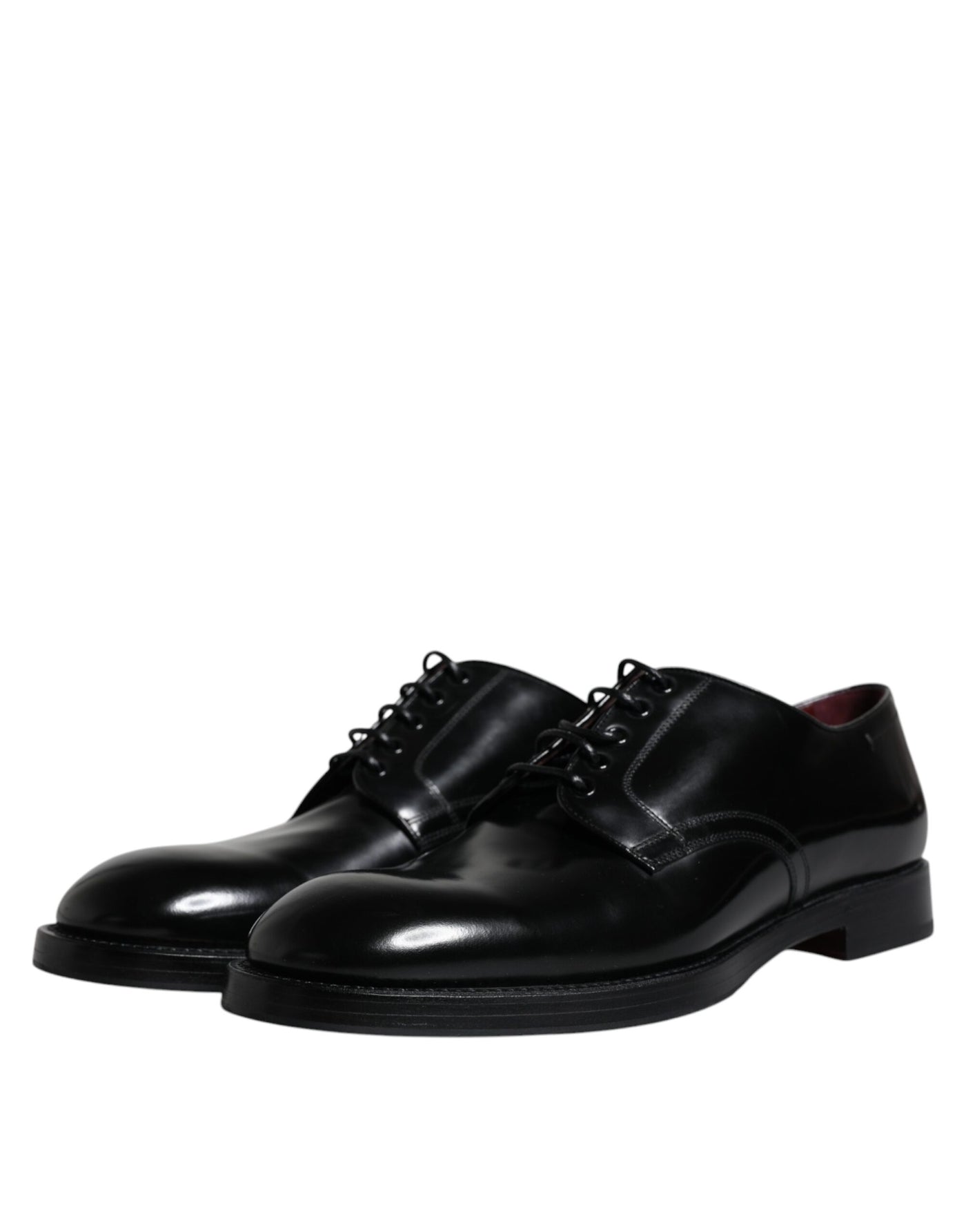 Dolce &amp; Gabbana Zwarte Leren Veterschoenen voor Heren
