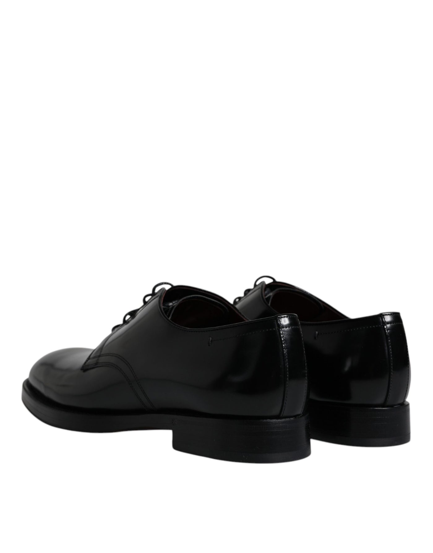 Dolce &amp; Gabbana Zwarte Leren Veterschoenen voor Heren