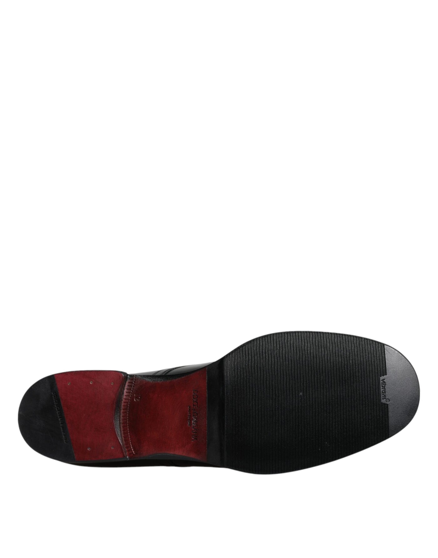 Dolce &amp; Gabbana Zwarte Leren Veterschoenen voor Heren