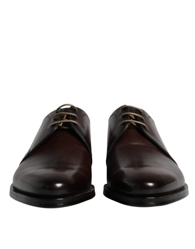 Dolce &amp; Gabbana Zwarte Leren Veterschoenen voor Heren