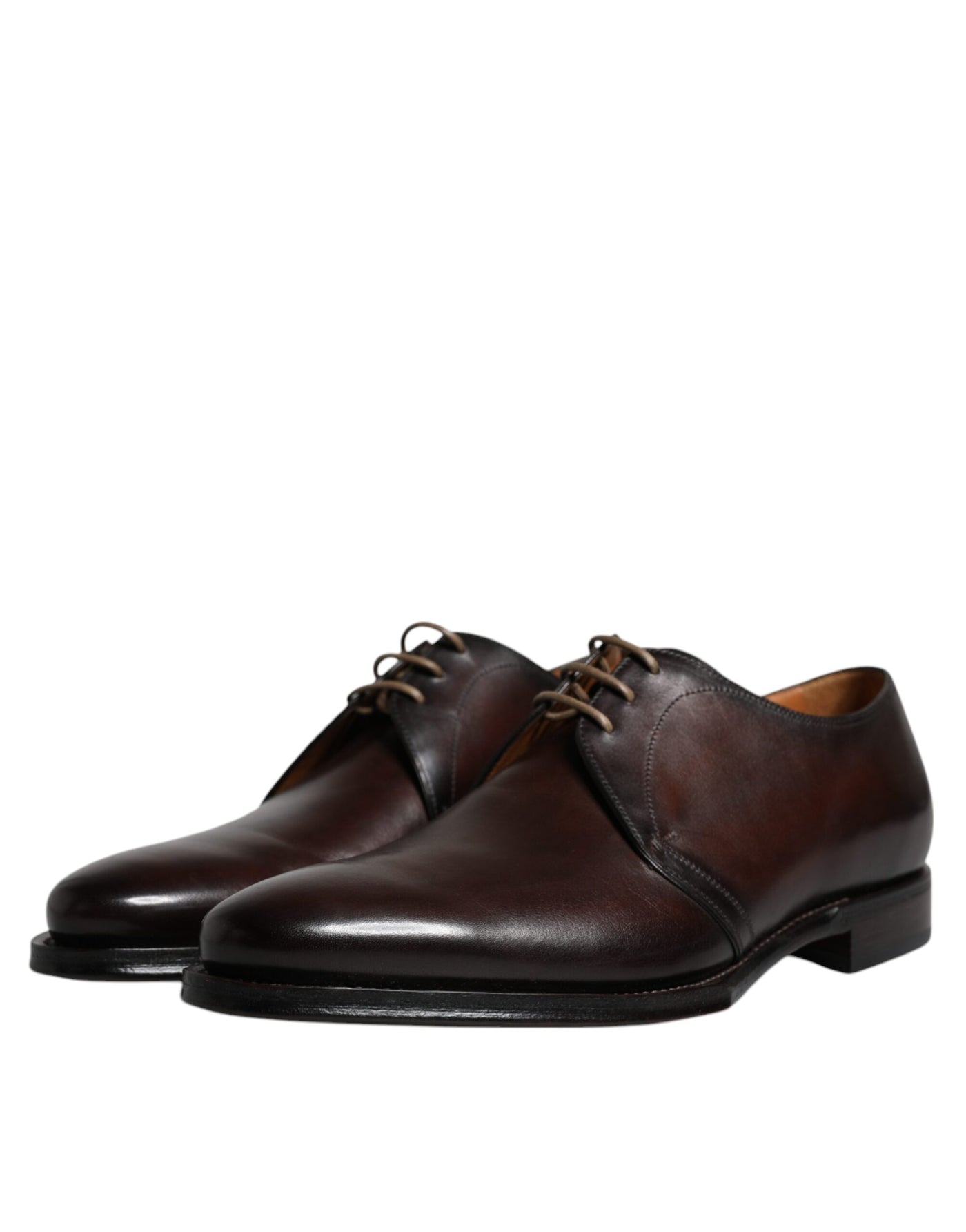 Dolce &amp; Gabbana Zwarte Leren Veterschoenen voor Heren