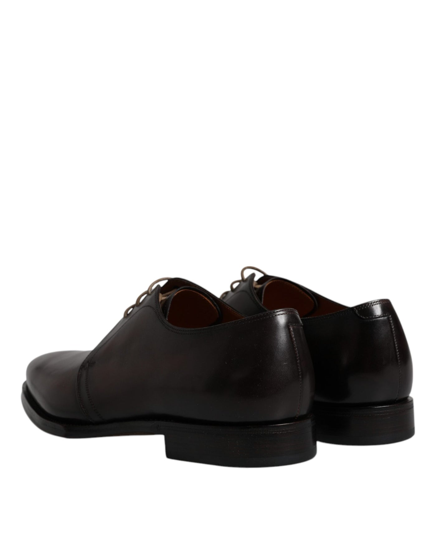 Dolce &amp; Gabbana Zwarte Leren Veterschoenen voor Heren
