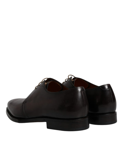 Dolce &amp; Gabbana Zwarte Leren Veterschoenen voor Heren