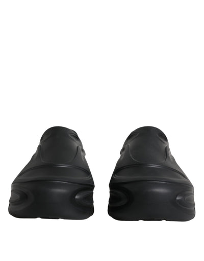 Dolce &amp; Gabbana Zwarte Foiled Rubber Toy Low Top Sneakers Schoenen
