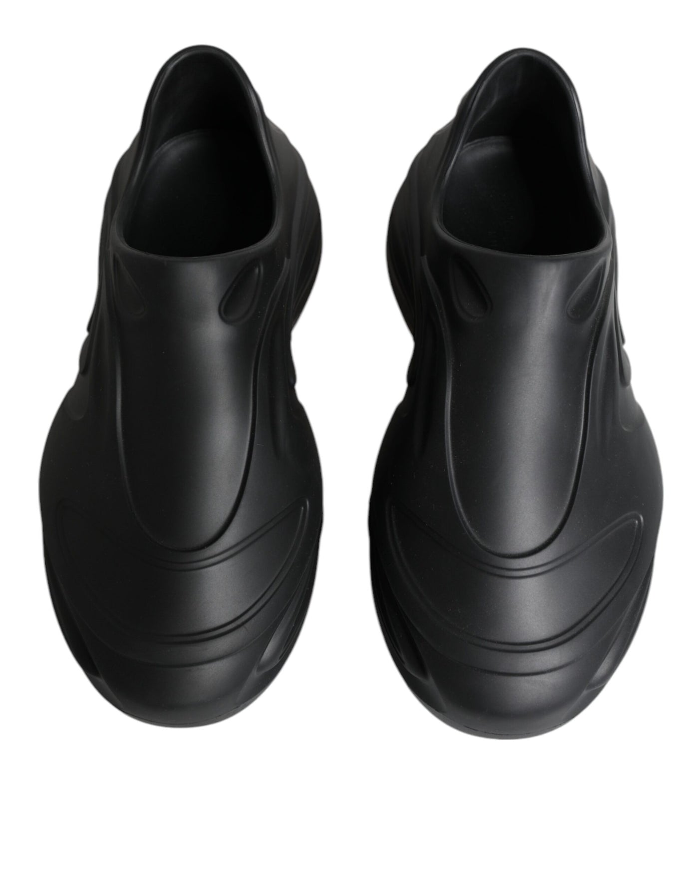 Dolce &amp; Gabbana Zwarte Foiled Rubber Toy Low Top Sneakers Schoenen
