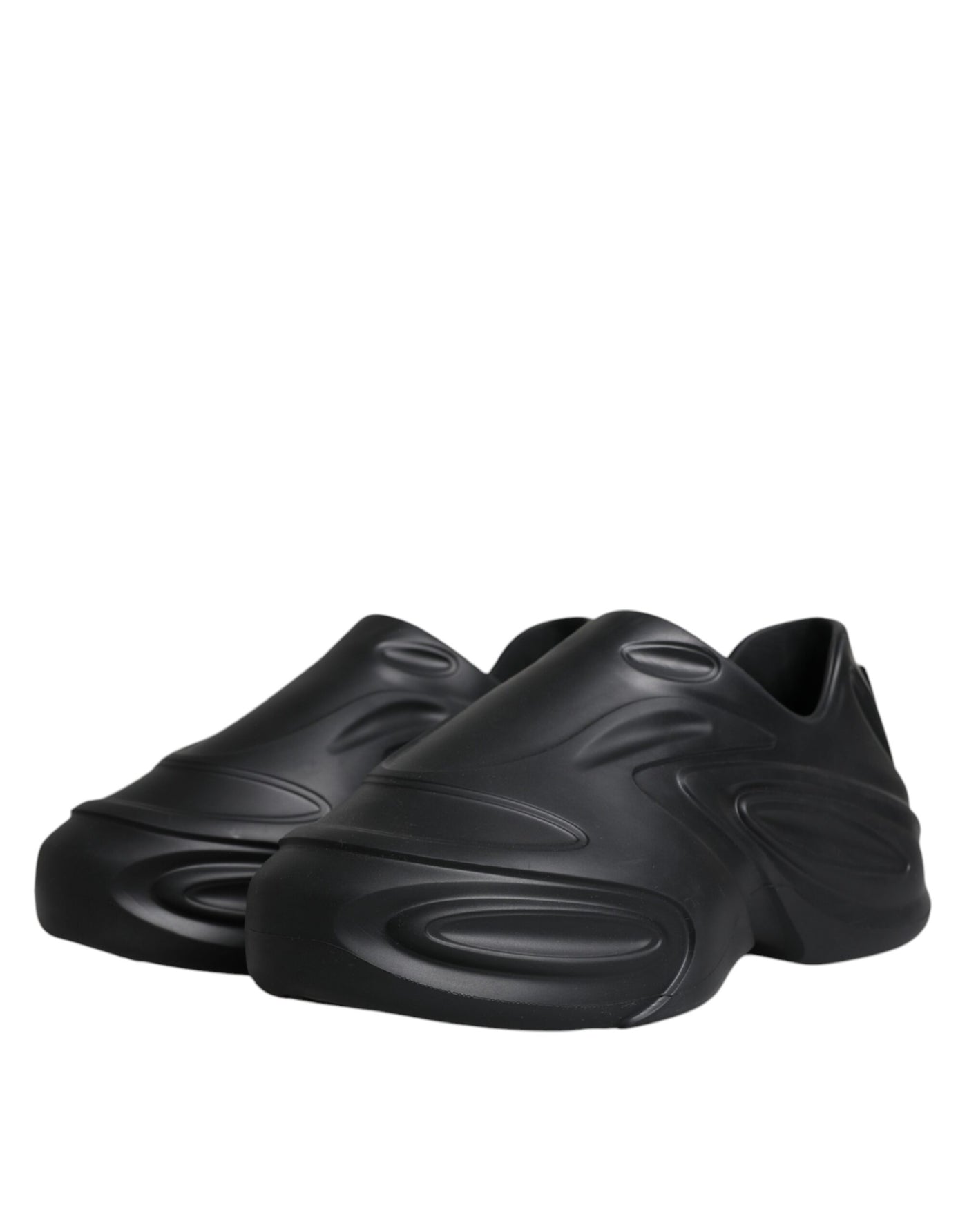 Dolce &amp; Gabbana Zwarte Foiled Rubber Toy Low Top Sneakers Schoenen