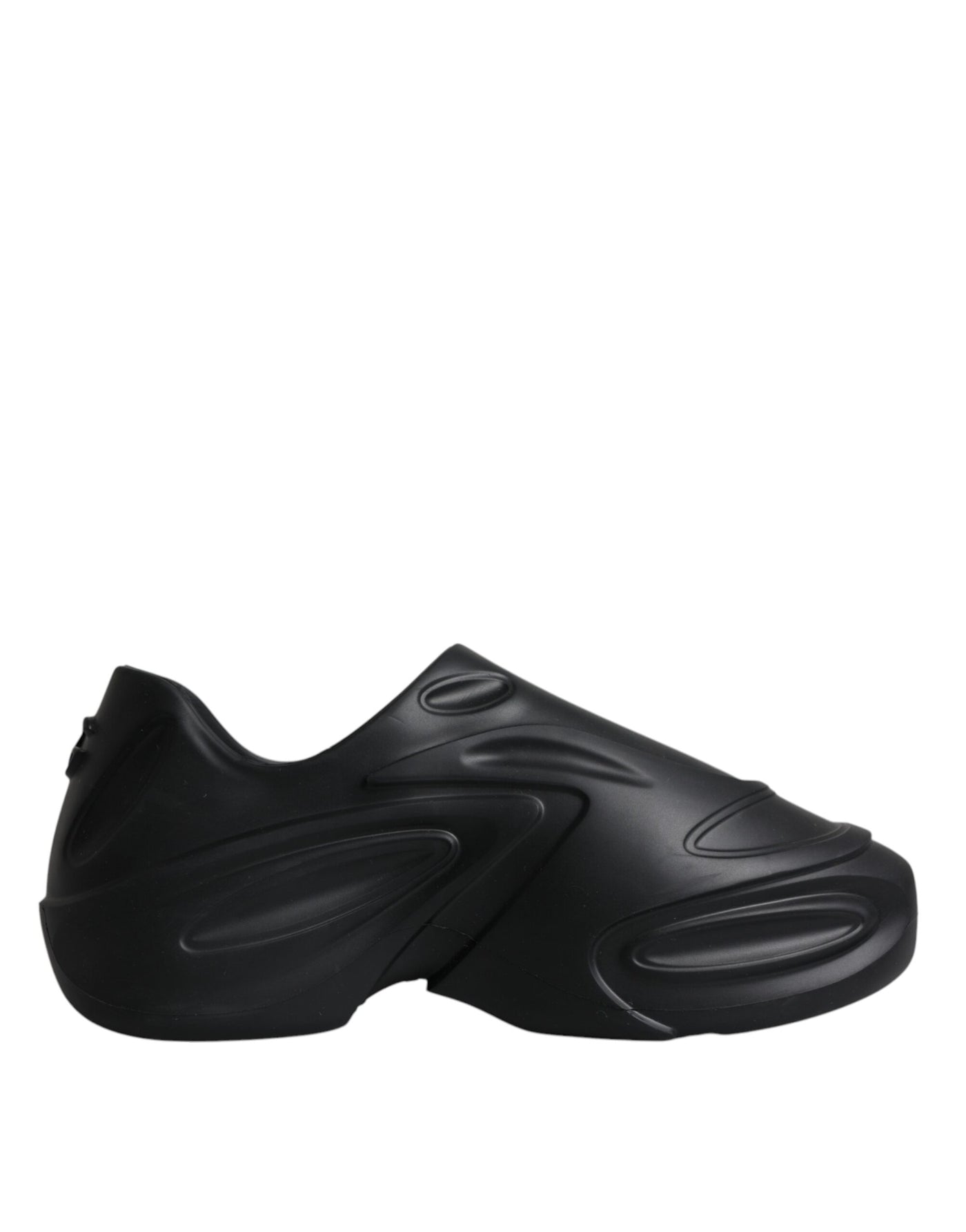 Dolce &amp; Gabbana Zwarte Foiled Rubber Toy Low Top Sneakers Schoenen