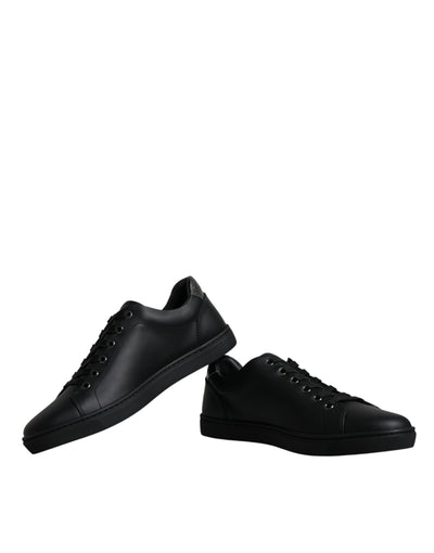 Dolce &amp; Gabbana Zwarte London Sacred Heart Heren Sneakers Schoenen