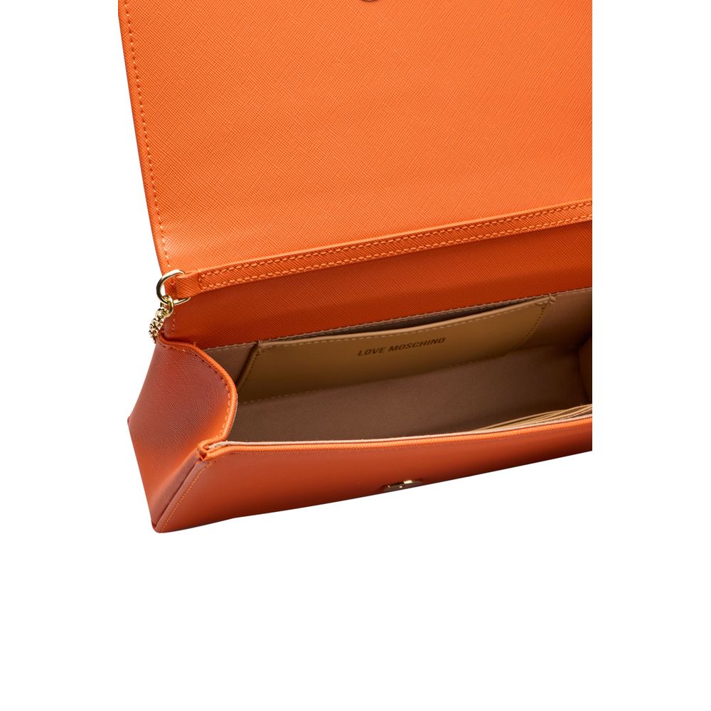 Love Moschino Oranje Polyethyleen Dames Crossbody Tas