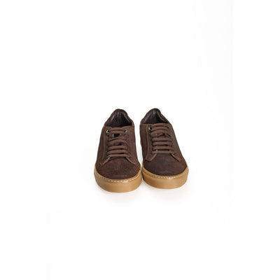 Roberto Pepe Luxe Bruine Kalfsleren Heren Sneaker