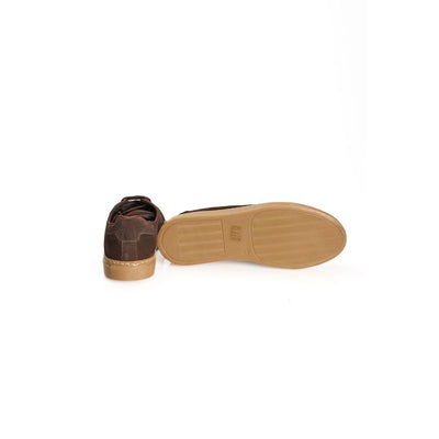 Roberto Pepe Luxe Bruine Kalfsleren Heren Sneaker