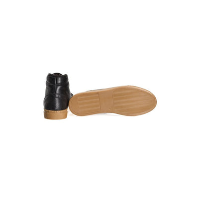 Roberto Pepe Luxe Zwarte Kalfsleren Heren Sneaker