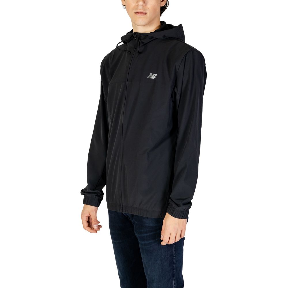 New Balance Zwarte Gerecyclede Polyester Jassen &amp; Jassen