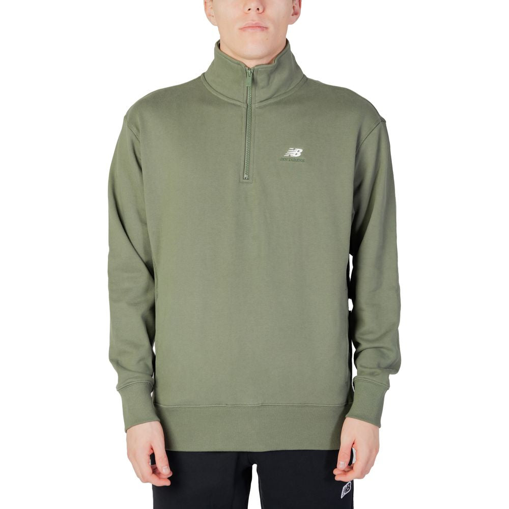 Sweat-shirt en coton vert New Balance