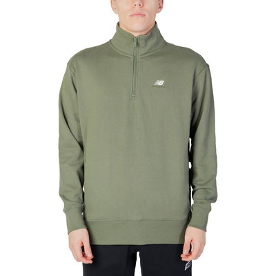 Sweat-shirt en coton vert New Balance