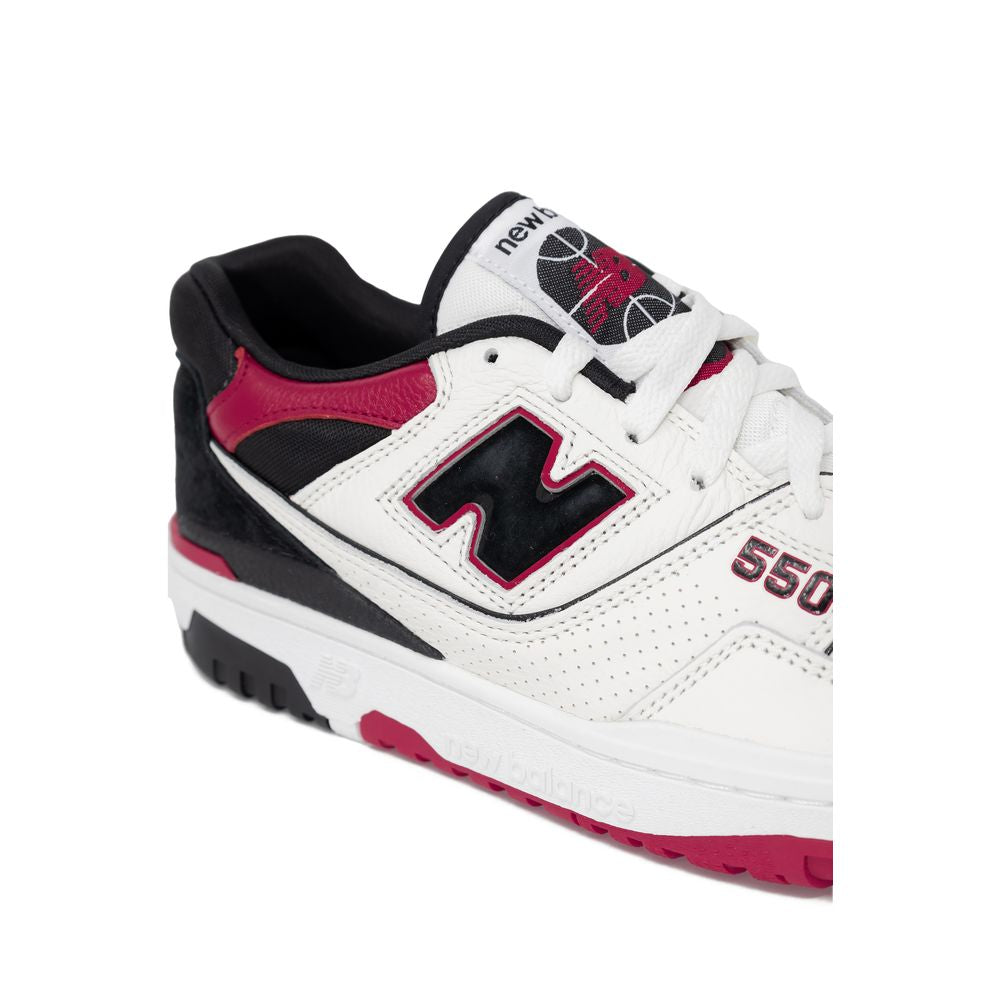 Baskets en cuir rouge New Balance