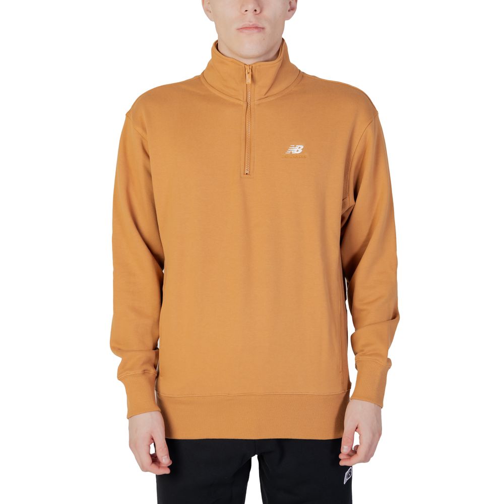 Sweat-shirt en coton marron New Balance