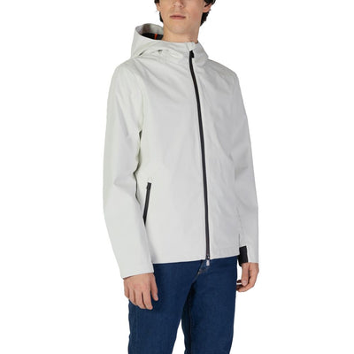 Suns Cream Polyester Jackets & Coat