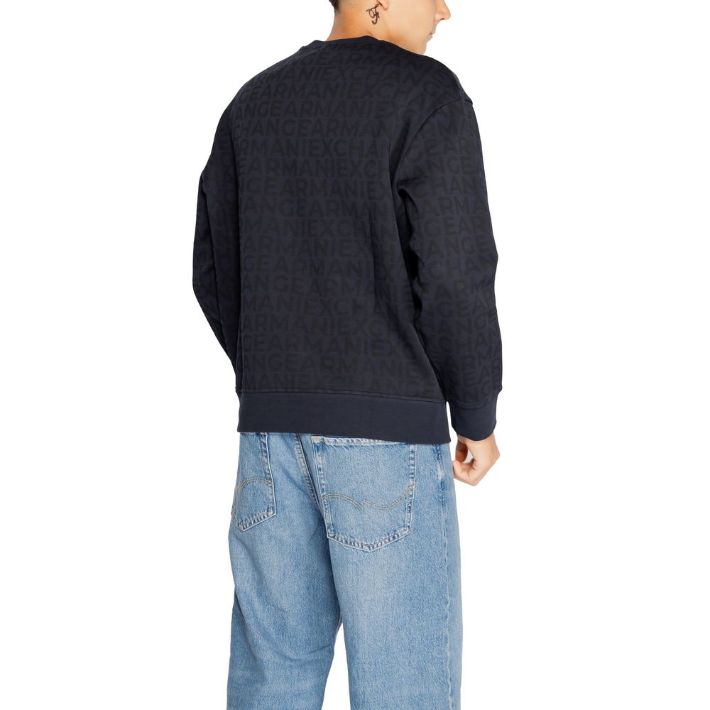 Sweat-shirt en coton bleu Armani Exchange