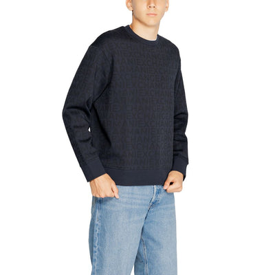 Sweat-shirt en coton bleu Armani Exchange