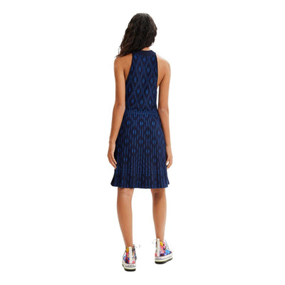 Short en viscose bleu Desigual