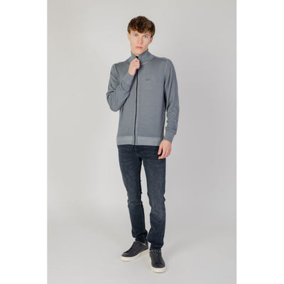 Hugo Boss Gray Wool Cardigan