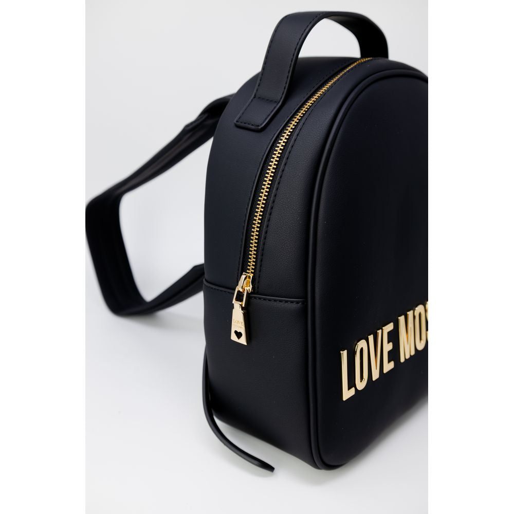 Love Moschino Zwarte Polyethyleen Rugzak
