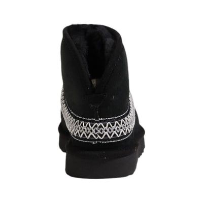 Bottines en cuir suédé noir UGG