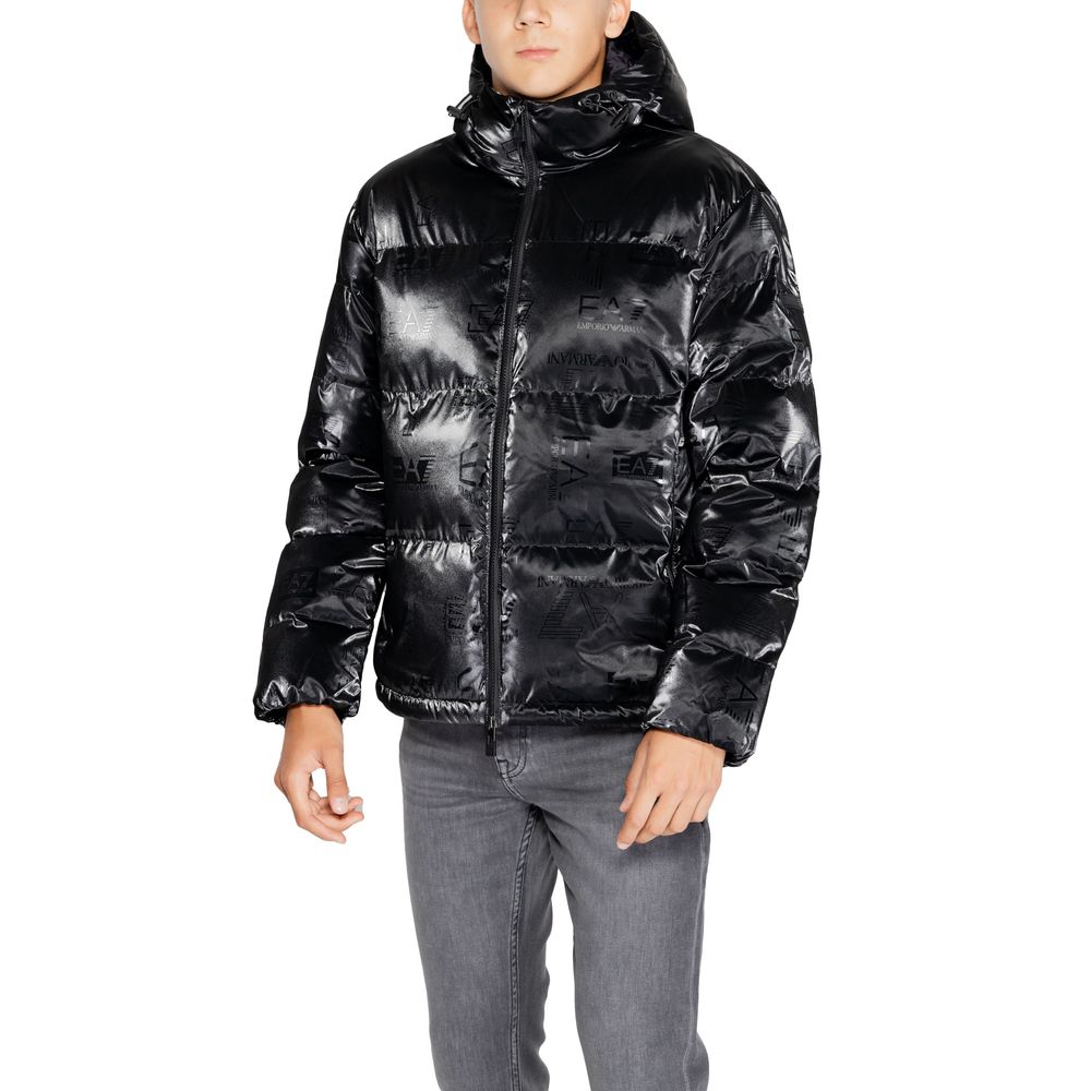 Vestes et manteaux en polyester noir EA7 Emporio Armani