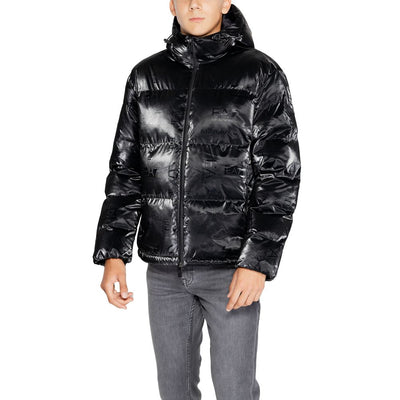 Vestes et manteaux en polyester noir EA7 Emporio Armani