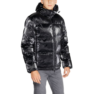 Vestes et manteaux en polyester noir EA7 Emporio Armani