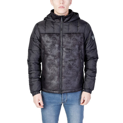 Vestes et manteaux en polyester noir EA7 Emporio Armani