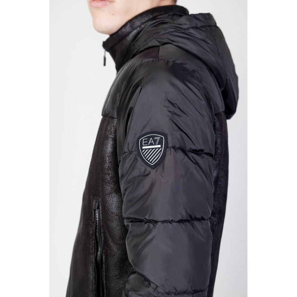 Vestes et manteaux en polyester noir EA7 Emporio Armani
